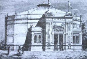 Milano, Rotonda dei Panorami al Foro Bonaparte, di B. Bettelli e L. Broggi, 1881.